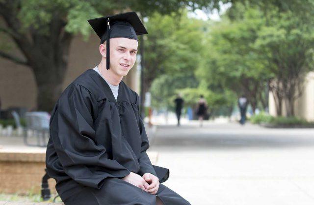 NE student Cameron Sloan will be among those who graduate May 16. The ceremonies will be at the Fort Worth Convention Center. 

Peter Matthews/The Collegian
