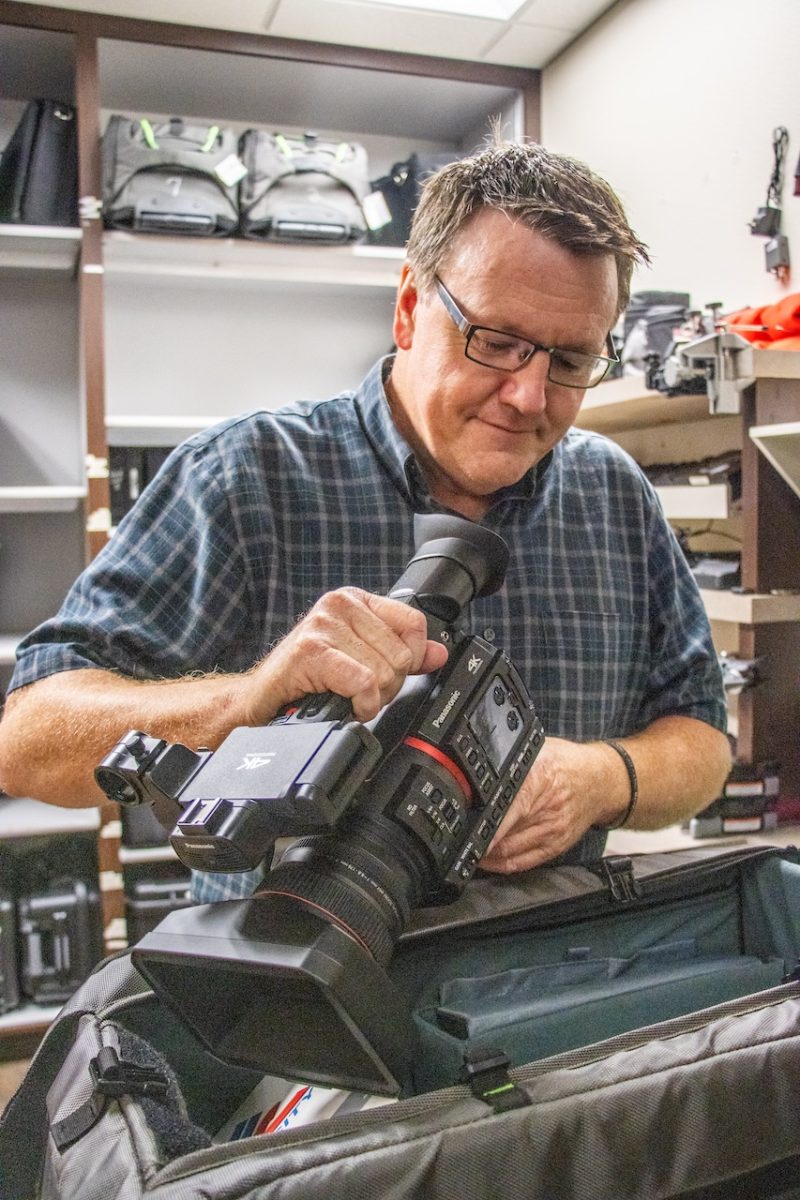 NE radio/TV/film Instructor Darryl Hoelting worked in the news industry before coming to TCC as an employee.