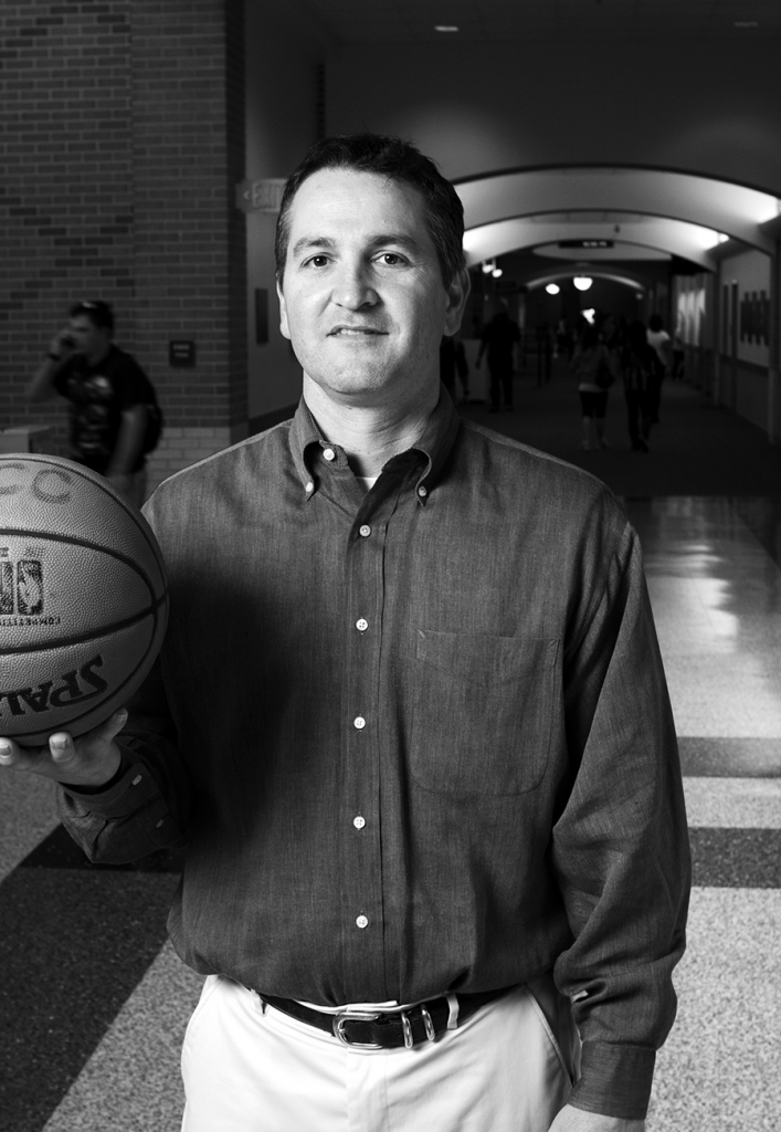 When not serving as SE Campus director of student developmental services, Doug Peak enjoys hitting the court. Before TCC, Peak was an assistant basketball coach for Navarro College. 
Casey Holder/The Collegian