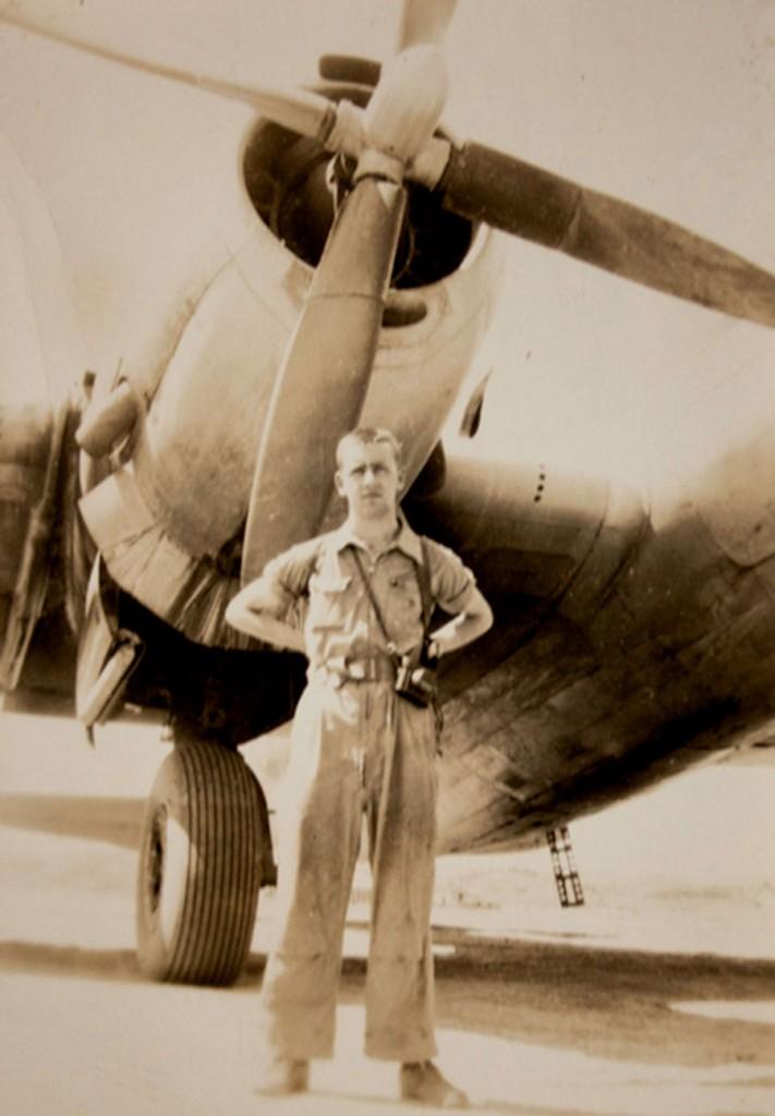Edward Larson, 88, served as a C-46 pilot in World War II. He enlisted when he was 17 years old. Larson spoke Nov. 6 on NE.
Photo courtesy Edward Larson
