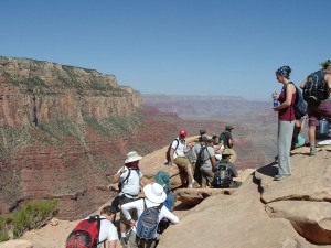 Geology students study rock formations and can earn eight college credits on this year’s trip to the Colorado Plateau and Southern Rocky Mountains. Photos courtesy Hayden Chasteen