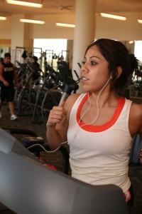 Student Tina Tran finds time for a run in TR Campus’ state-of-the-art athletic facility. Casey Holder/The Collegian