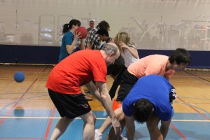 NW Campus Cornerstone students sponsor a dodgeball tournament Feb. 28 as a community fundraiser. Proceeds will go toward building two self-sustaining, solar-powered “dream gardens” for NW Campus and for W.J. Turner Elementary School in Fort Worth. Photos by Haylie Jones/The Collegian