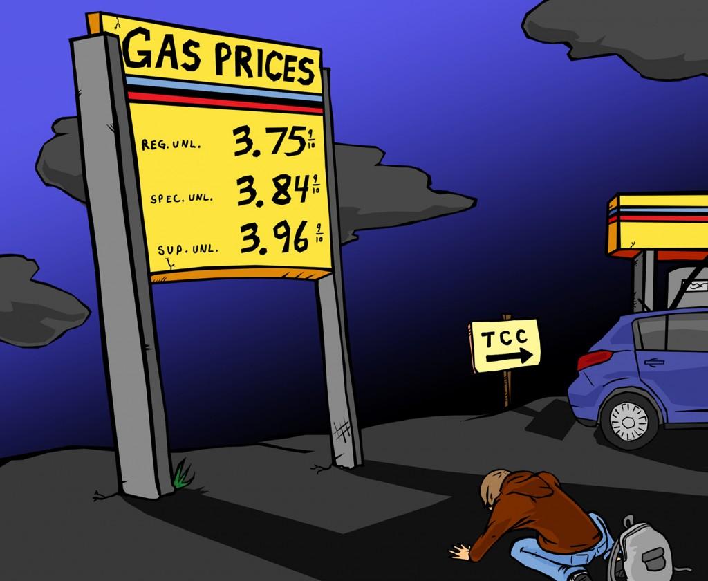 Gas prices cutting into students’ wallets