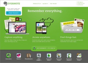 Evernote is an application that allows students to take, store and organize notes, audio and images in one place as well as sync with other devices. evernote.com