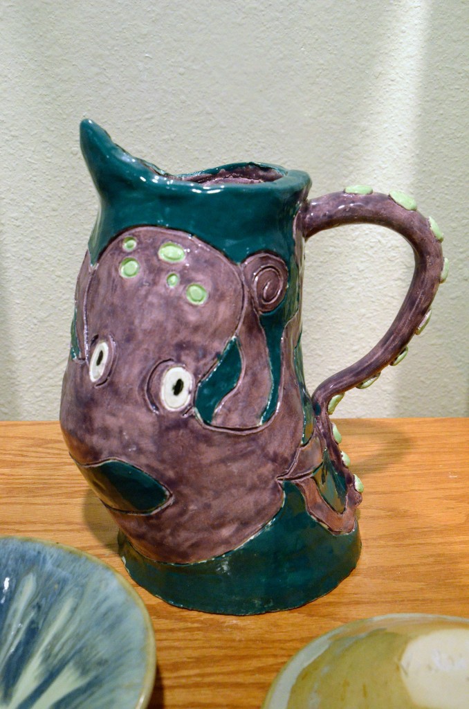 Green and Purple Octopus Vessel, Kayla Henson