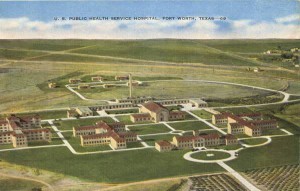 The U.S. Public Health Service Hospital once owned the property that South Campus now sits upon. At that time, narcotic-addicted prisoners as well as neuropsychiatric patients were treated there. The land was later donated to Tarrant County Junior College. Photo courtesy TCC Archives 