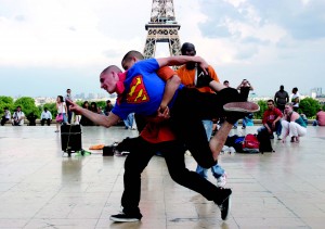 “Super Man in Paris” by Anne Steiger  Photo courtesy Patricia Richards