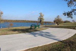 A new fitness trail follows Marine Creek Reservoir and is ready for NW Campus students to use.  Photo by Matt Fulkerson/The Collegian
