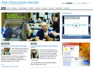 The Collegian Web site that launched last week has more graphics, easier-to-read stories and links to a Facebook group.
