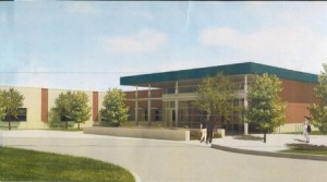 Photo courtesy Kirby Chadwell  In the fall, freshmen students across Arlington will begin to attend the SE Campus early college high school, shown above in an artist’s rendering, The building is scheduled for completion in August. 