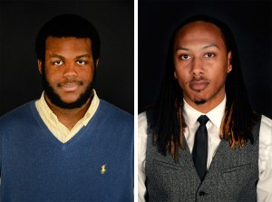 Georgia Phillips/The Collegian  Marcus Johnson (left) and Ira Thomas (right) have benefited from their mentors in Men of Color program.