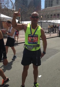 Photo courtesy Carlos Colon  Six years after being given a 30 percent chance to live, Colon completed the Boston Marathon in 3 hours, 29 minutes.