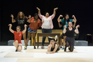 Carlos Rosales/The Collegian  SE students rehearse for the upcoming production of Godspell, a modern-day musical adaptation of the Gospel of St. Matthew. The show revolves around Jesus Christ and his disciples helping tell his biblical parables. 