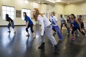 Jason Floyd/The Collegian  Dance instructor Jamie Perrin, winner of the Chancellor’s Award for SE Campus, teaches hip-hop on SE Campus. Perrin also leads the SE Rhapsody Movement Company dance group. 
