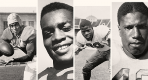 Left to right, Woody Strode, Kenny Washington, Bill Willis and Marion Motley are featured in the documentary Forgotten Four. Photo courtesy EPIX