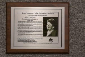 Diane Turner was an adviser at TCC for 40 years and was recently honored. Photos by Eric Rebosio/The Collegian