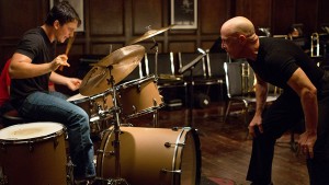 Miles Teller (left) and J.K. Simmons (right) star as student and teacher in Damien Chazelle’s debut film Whiplash. Photo courtesy Sony Pictures