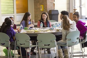 The students brainstorm ideas for future projects in the program. TCU and TCC students can help in many ways. Photos by Bogdan Sierra Miranda/The Collegian