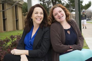 NE speech instructor Amber Meyers has had several foster children over the years, including NE student Destany Deleon. Photo by: Katelyn Townsend/The Collegian