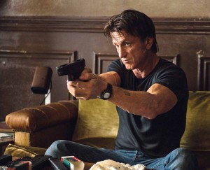 Sean Penn is both assassin and target in The Gunman.  Photo courtesy Open Road Films
