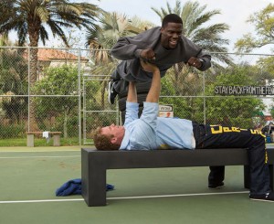 Kevin Hart shines above the usually unmatched Will Ferrell in the Warner Bros. comedy Get Hard. Photo courtesy Warner Bros. 