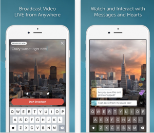Periscope is a new app that allows users to live-cast.