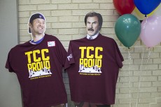 The campus finds a unique way to show off TCC shirts. 