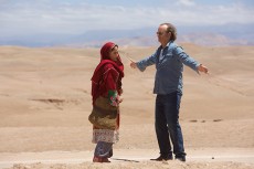 Salima (Leem Lubany) argues with Richie Lanz (Bill Murray) after she runs away from her village to perform on a TV talent show in Rock the Kasbah.Photo courtesy Open Road Films