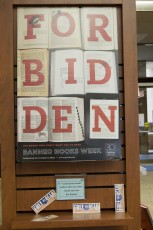 The NE library features a display of banned books through Oct. 31.