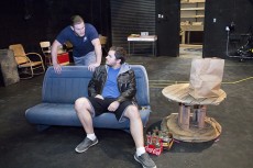 Students Carson Cockrell and Travis Brents reminisce on the good times during Lone Star, one of the two NW plays. 