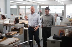 Michael Keaton and Mark Ruffalo work together during The Boston Globe’s investigation into the Catholic Church in Spotlight.Photo courtesy Open Road Films