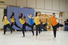 NW Mosaic Dance Project members and dance students rehearse for their show Fall into Dance. The show will be 1-3 p.m. Dec. 10 in WSTU 1303 and 1305.Karen Rios/The Collegian