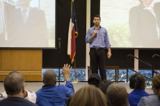 SE Campus hosts guest speaker Daniel Durany, who spoke to students with autism, encouraging them to find their niche. Karen Rios/The Collegian