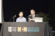 The Men of Color Mentor program gives a presentation on NE Campus last fall. The program started on TR Campus in fall 2012 and expanded districtwide.Collegian file photo