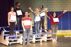The 25th Annual Putnam County Spelling Bee cast rehearses for its April 20 premiere.Photos by Kaylee Jensen/The Collegian
