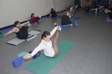Yoga acts as a natural cure for back pain or hypertension. It helps students relax and gain healthy habits.Bogdan Sierra Miranda/The Collegian