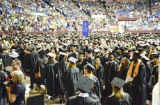 Last year’s ceremony saw 1,655 graduates in attendance. This year, 2,316 students plan to attend.Collegian file photo