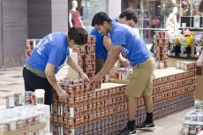 South Campus students in the architectural program competed against architect and engineering firms at Fort Worth’s CANstruction competition at North East Mall in Hurst. The students recreated the old Dallas County Courthouse. Bogdan Sierra Miranda/The Collegian