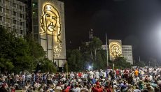 A large crowd gathers in Havana’s Revolution Square Dec. 1 to say goodbye to Cuba’s longtime leader Fidel Castro, who died Nov. 25. Patricia Richards/Special to The Collegian