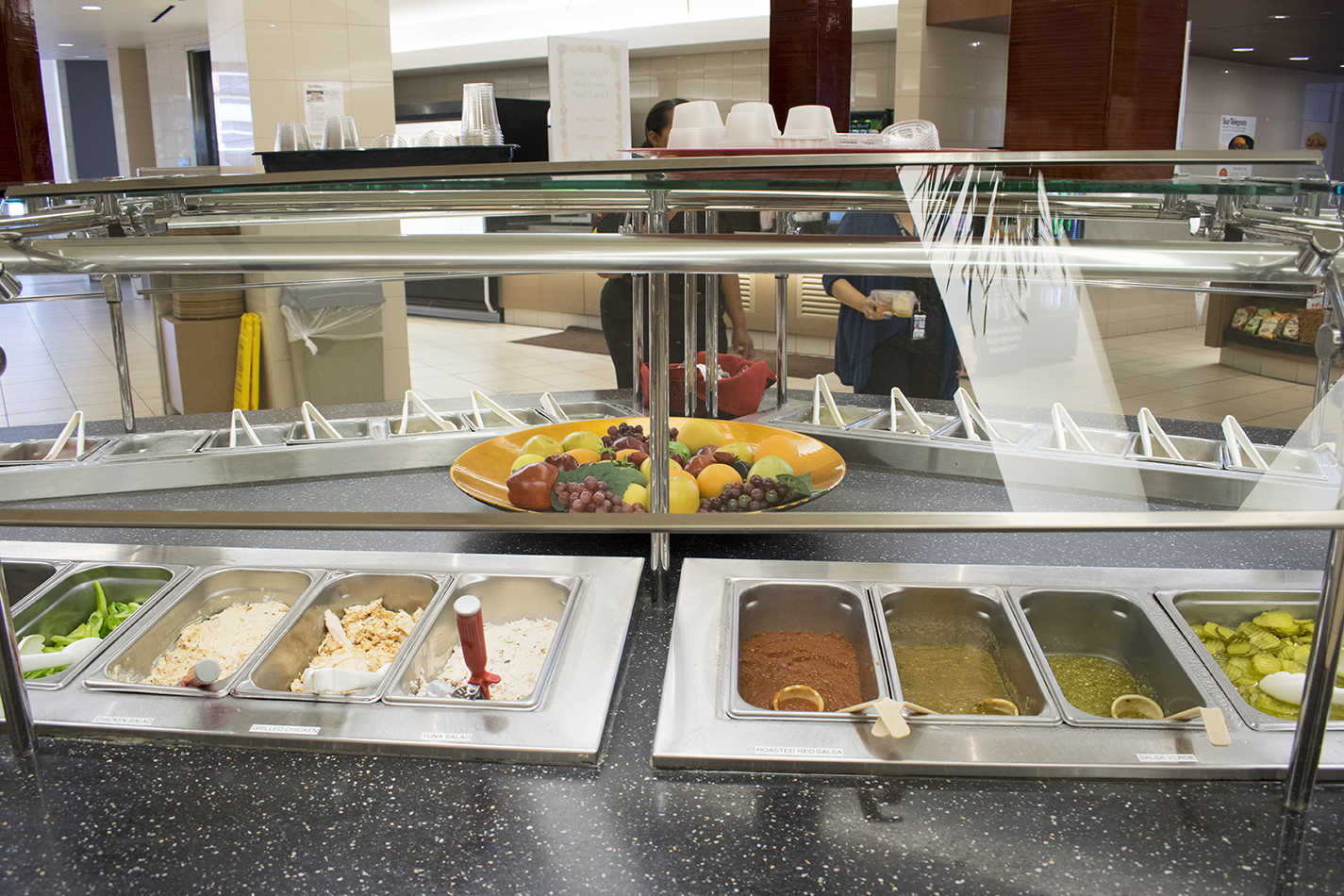 TR’s Riverfront Cafe offers a wide variety of food selections to help students maintain healthy eating habits while studying and attending classes on campus.