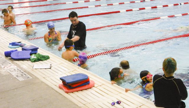 Sigma Six Swim Club members work on technique during practice Nov. 9 on NW Campus. Sigma offers both competitive swimming opportunities as well as swimming lessons to those in the community.