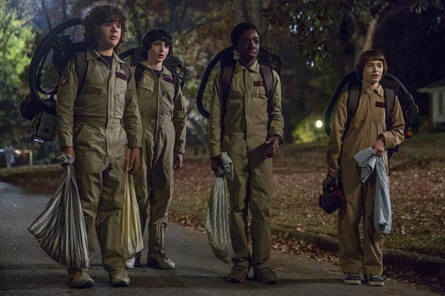 In+season+two%2C+episode+two+of+Stranger+Things%2C+the+boys+go+trick-or-treating+dressed+as+Ghostbusters.+Unfortunately%2C+the+night+takes+a+turn+when+Will+%28far+right%29+sees+something+terrible.