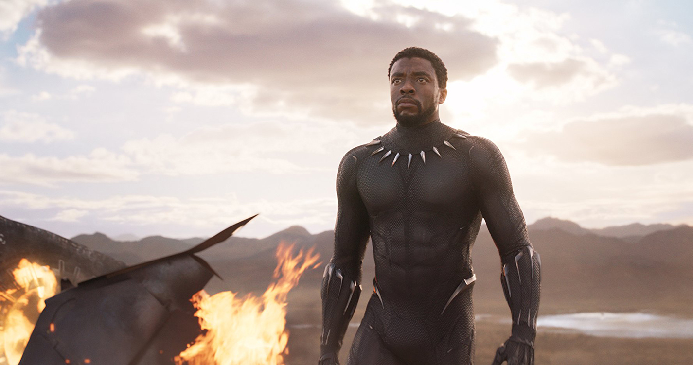King T’Challa (Chadwick Boseman) faces his competitor in the open plains of the fictional Wakanda in the newest Marvel film in its cinematic universe, Black Panther.