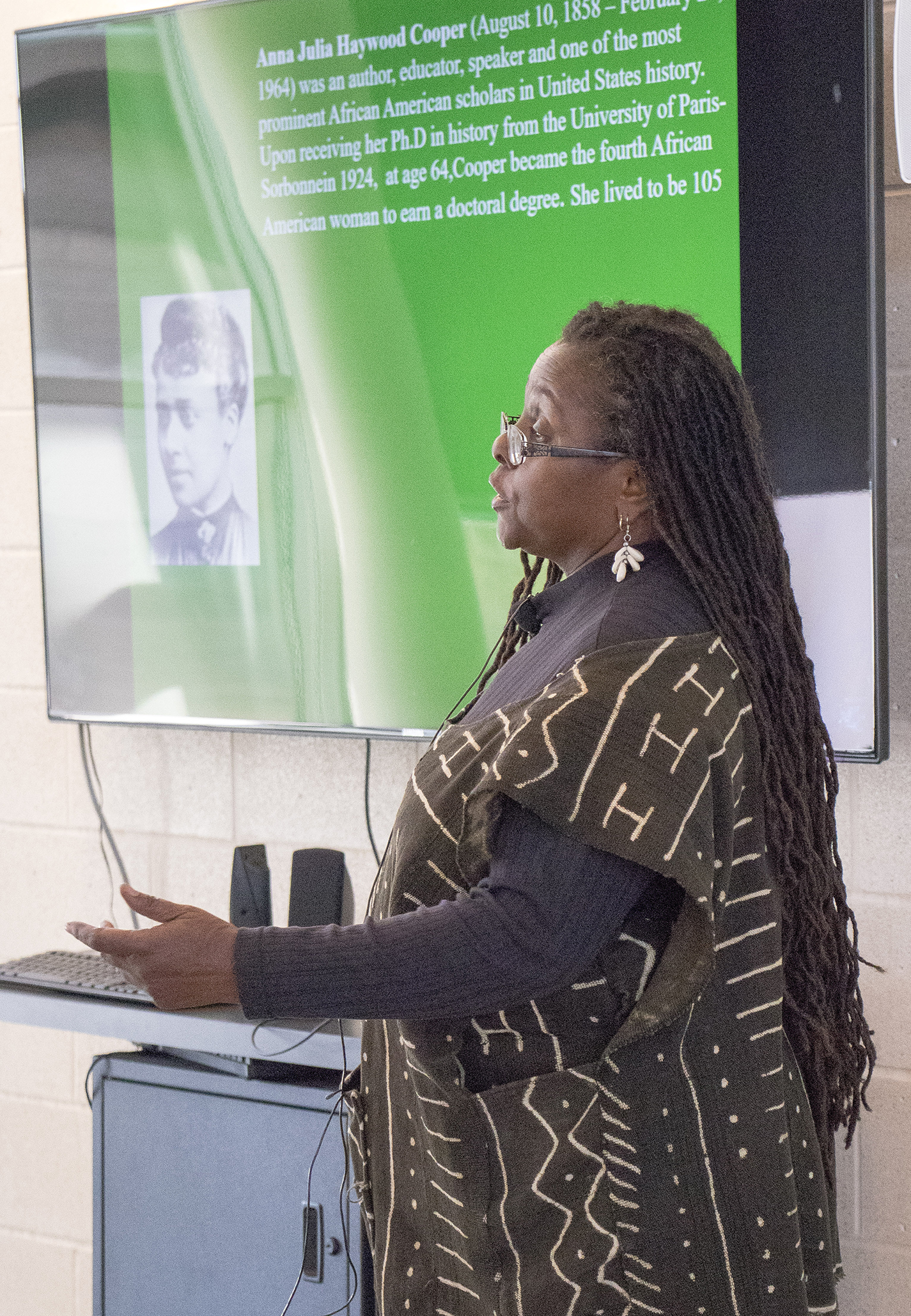 As part of the TR Black History Month events, University of Texas at Arlington black studies professor Pamela Hill spoke Feb. 7 on how far black women have come.