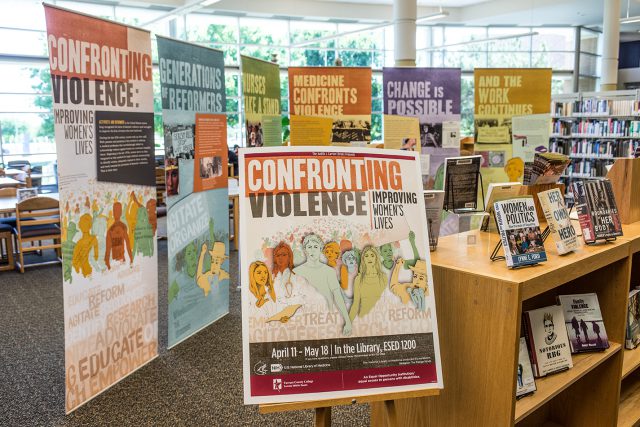 The exhibition runs through May 18 in the Judith J. Carrier Library on SE Campus. The National Library of Medicine produced the exhibit.