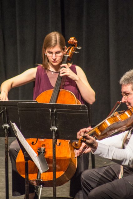Cellist and Ohio native Keira Fullerton is the third member of the Yellow Rose Trio.