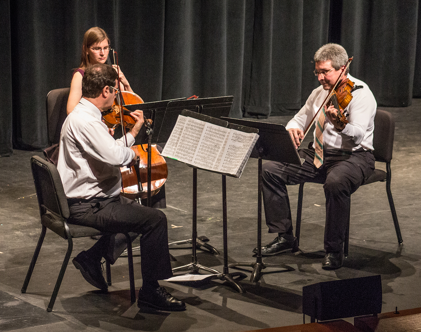 The professional string musicians group Yellow Rose Trio performs April 19 at the SE Campus theater.
