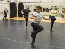 Students practice for a performance. The dance program provides students 17 different styles of dance to study.