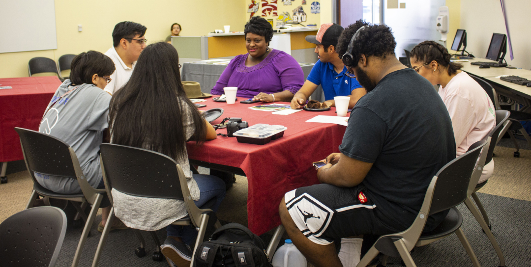 TR students and staff get to know each other during the Intercultural Network’s open house Aug. 23. The Intercultural Network is a district initiative with coordinators on each campus.